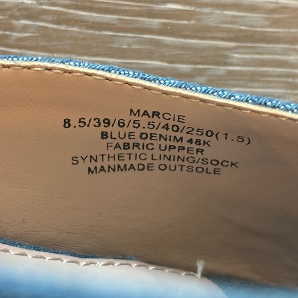 Steve Madden Denim Blue Marcie Mules 8.5 - Picture 5 of 5